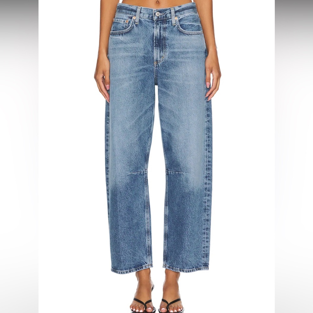 Citizens of Humanity Miro Relaxed Wide Leg Barrel Jeans in Pacifica Size 31